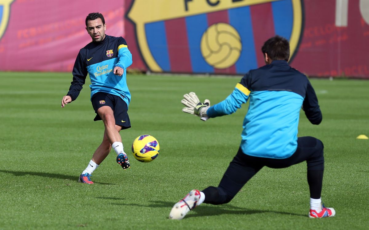 Training session with Barça B