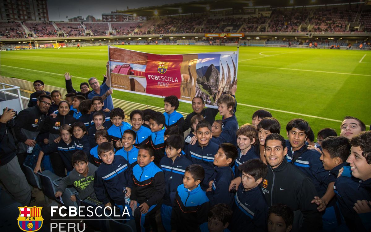 The FCBEscola Peru readying for V International Tournament