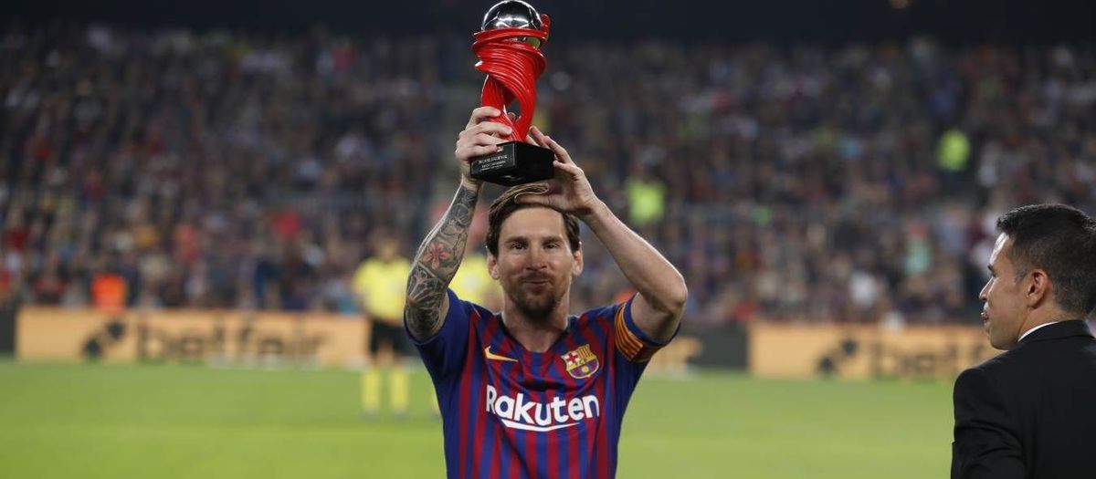 Leo Messi, chosen as best player in La Liga for March