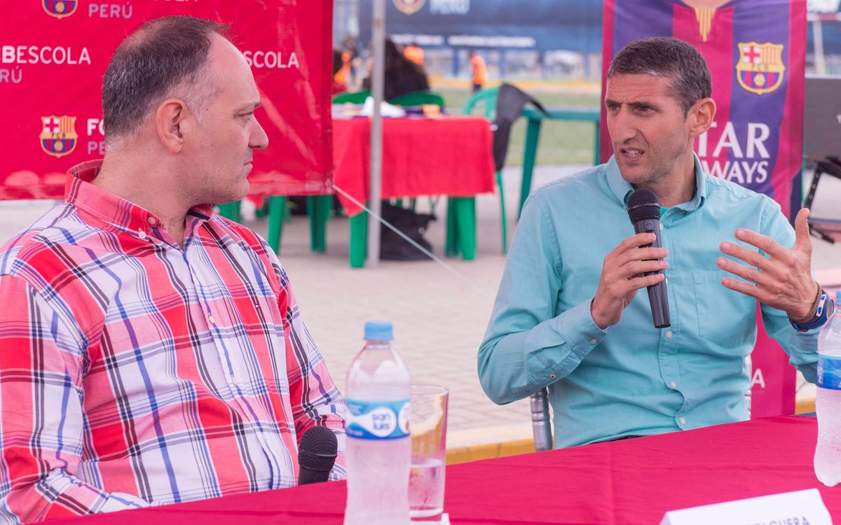 Juanjo Luque: “L’FCBEscola Perú és un referent esportiu i formatiu al país”