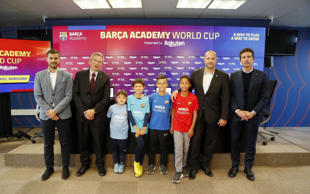 Roda de premsa de presentació Barça Academy World Cup 2019 by Rakuten