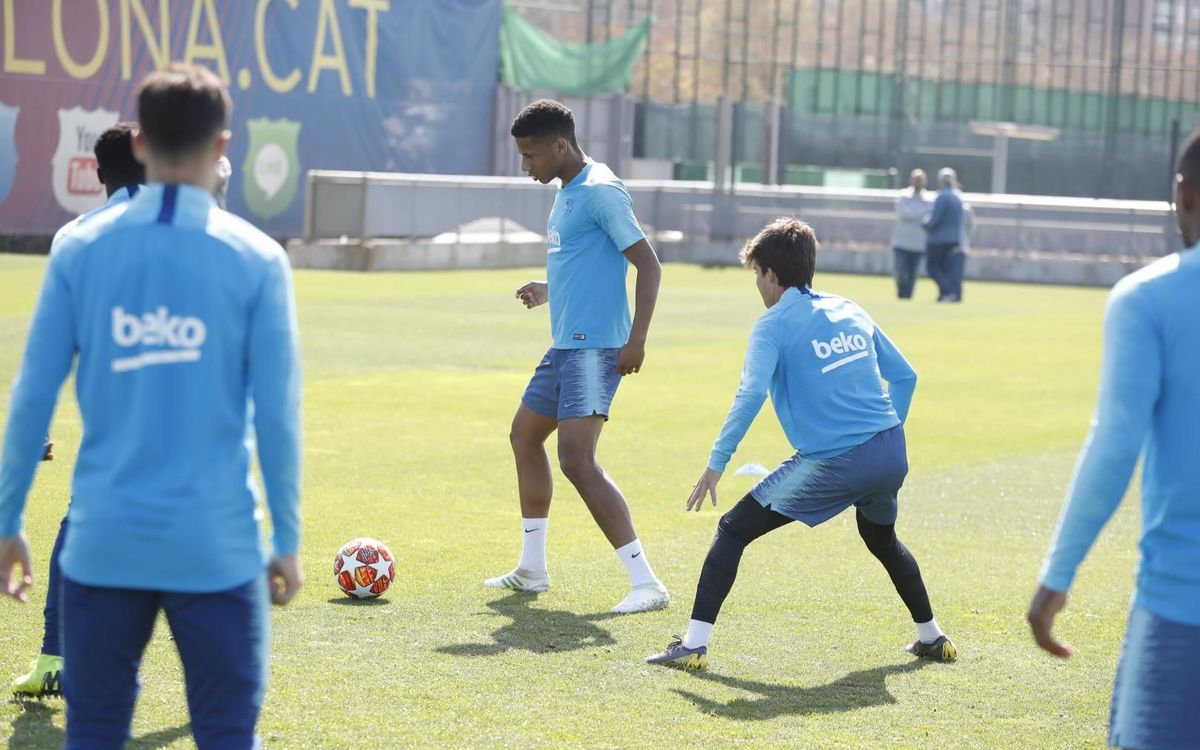 Recovery session ahead of the Champions League