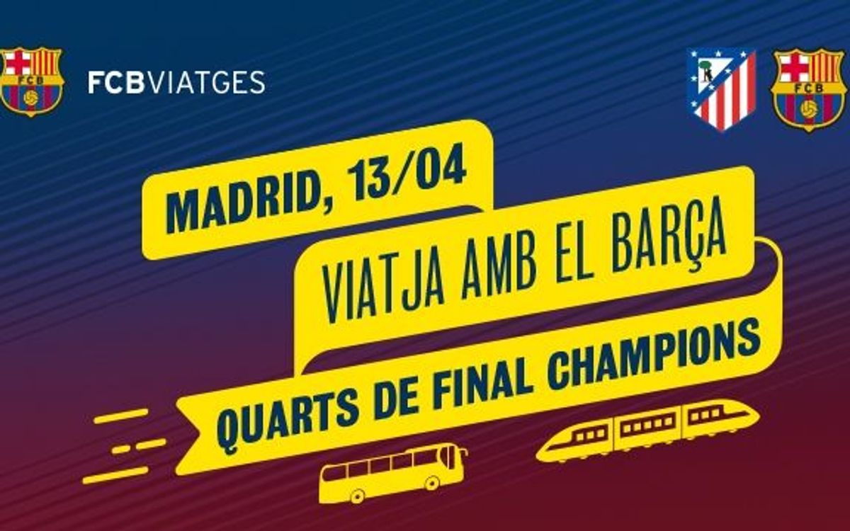 Opcions als socis per viatjar al Vicente Calderón amb autocar i tren