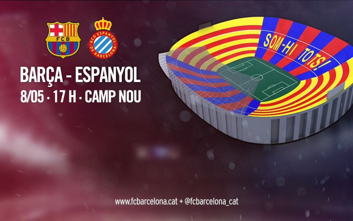 ‘Som-hi tots’, el mosaic del derbi