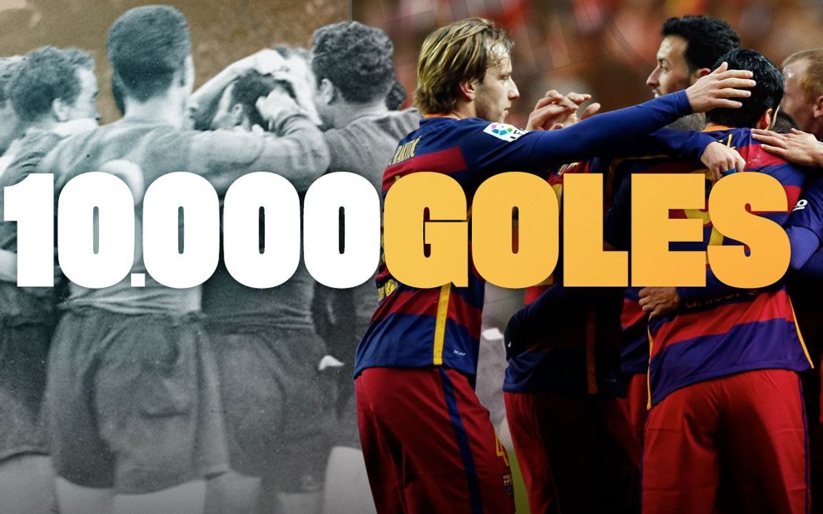 El Barça llega a los 10.000 goles en partidos oficiales