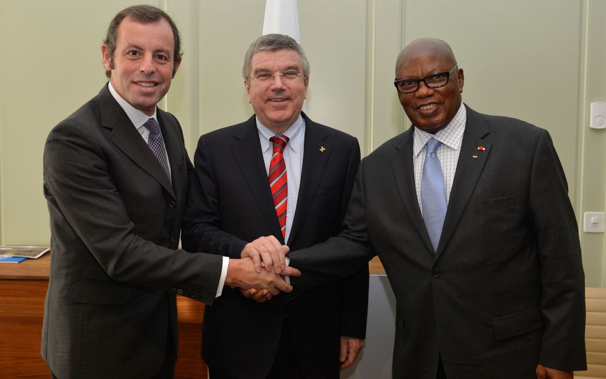 El COI i la Fundació FCB aplicaran 'FutbolNet' a l'Àfrica fins el 2016 en el marc del seu acord pioner