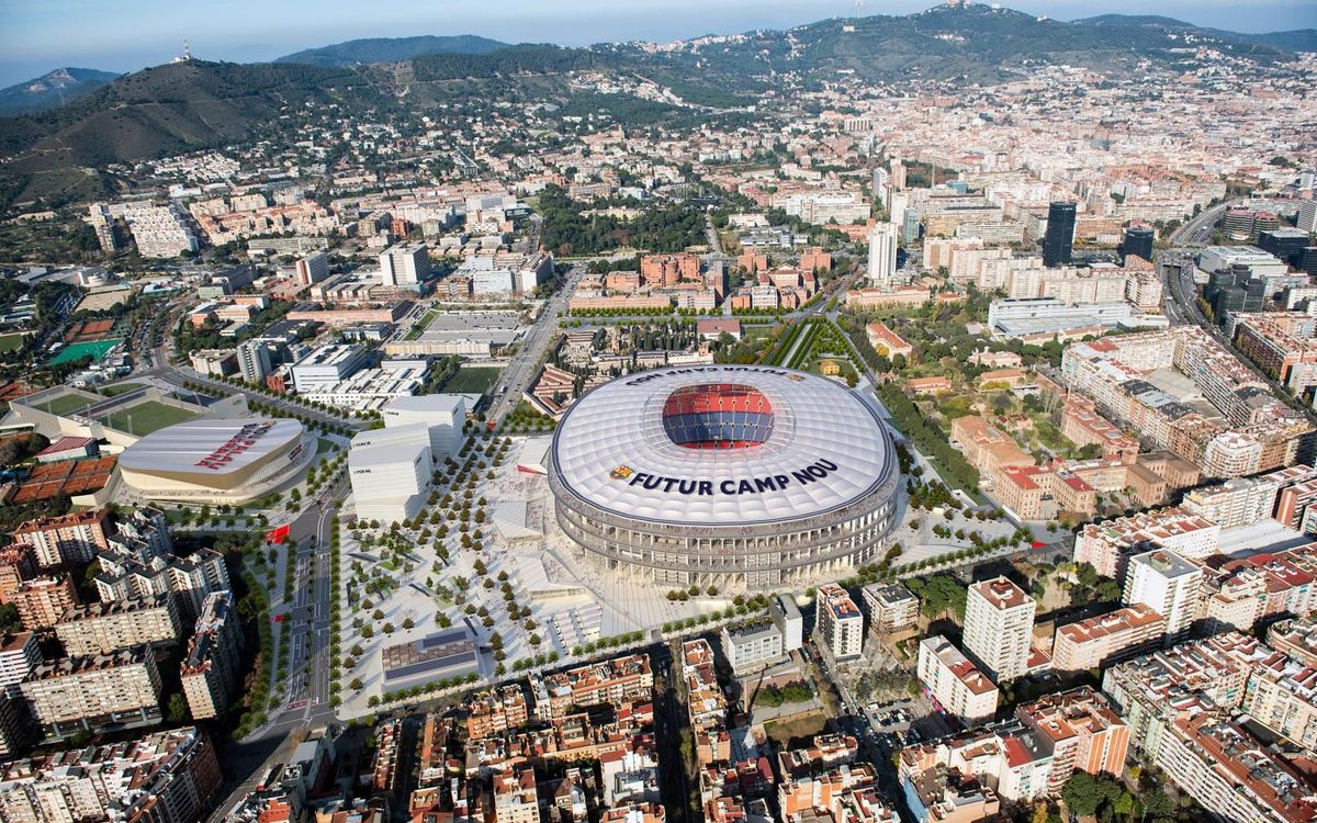 Luz verde a la urbanización de las calles y zonas verdes del entorno del Camp Nou para hacer posible el Espai Barça
