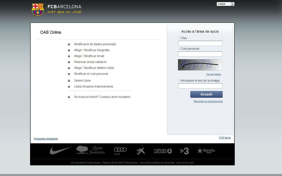 Nous tràmits a través del lloc web