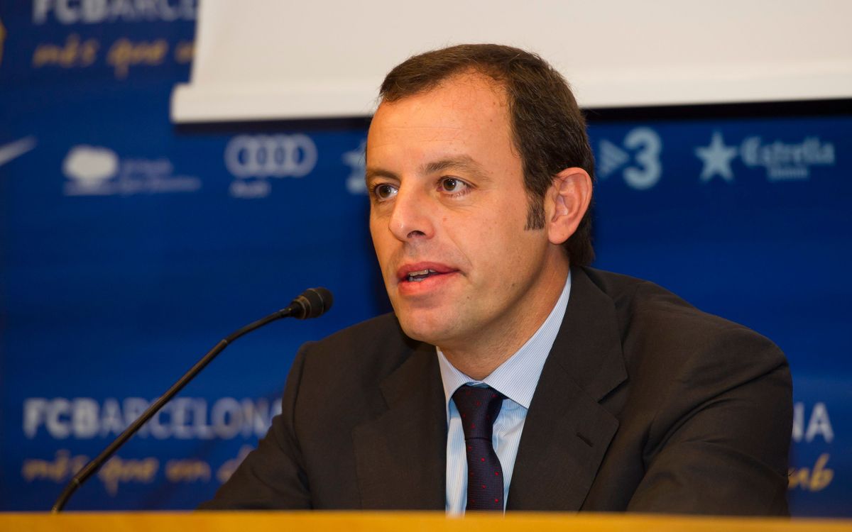 Sandro Rosell, en el Aspire4Sport de Doha