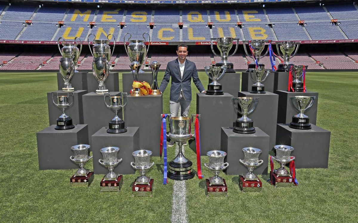 Xavi has won 33 trophies in his entire career and features at no.10 in the list of players with most trophies in football | SportzPoint