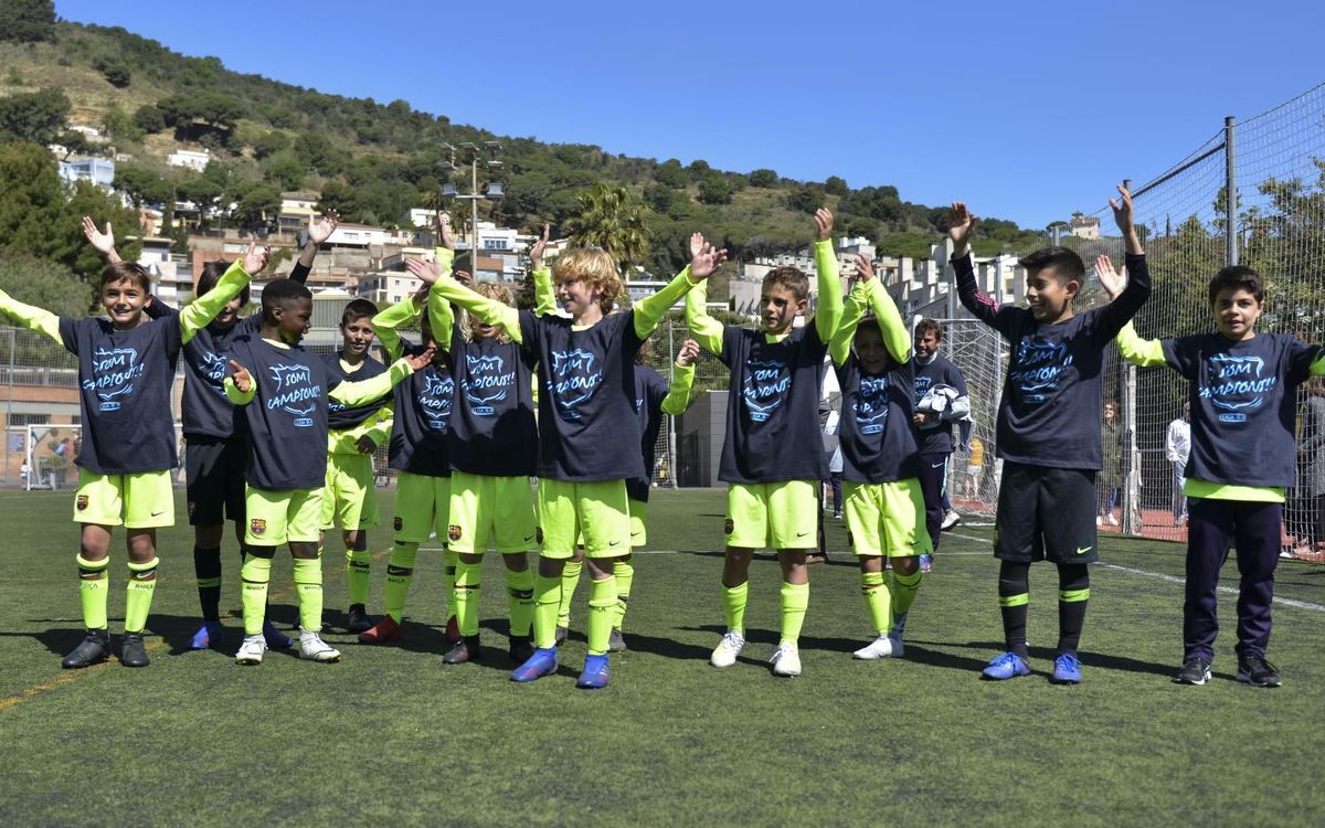 El Benjamín A, campeón de Liga