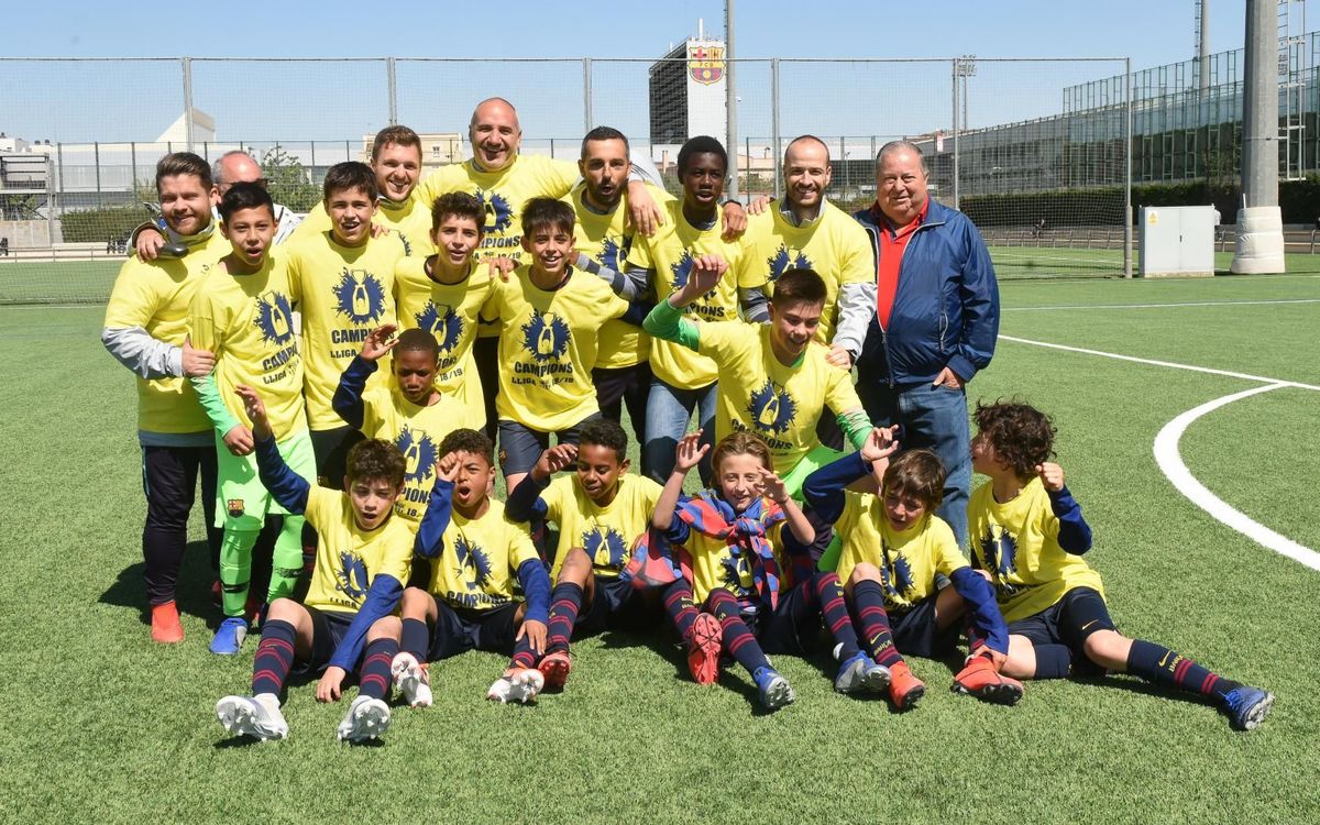 El Alevín A, campeón de Liga