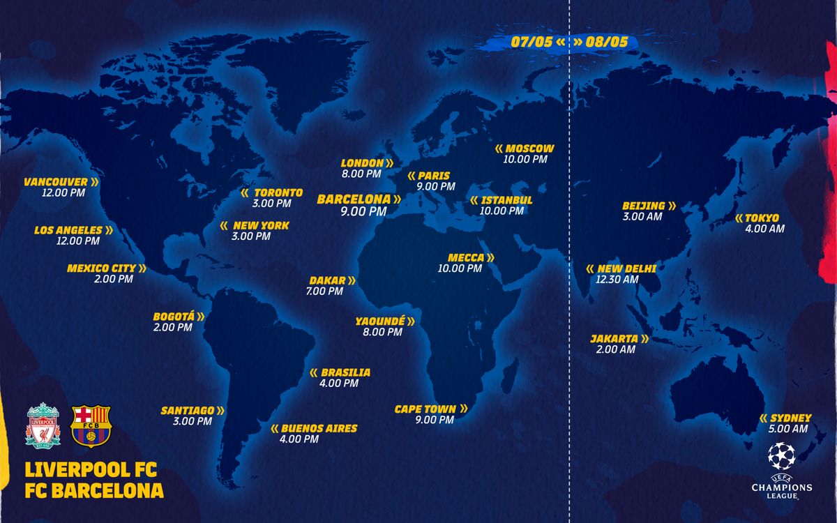 When and where to watch Liverpool-Barça