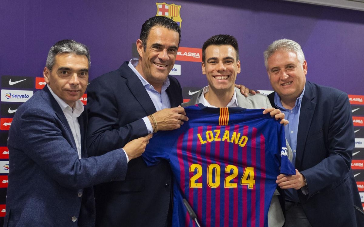 Sergio Lozano renueva hasta el 2024 con el Barça Lassa