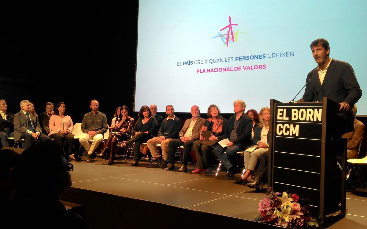 El Pla Nacional de Valors presenta la seva redacció i aplicació en un acte a Barcelona