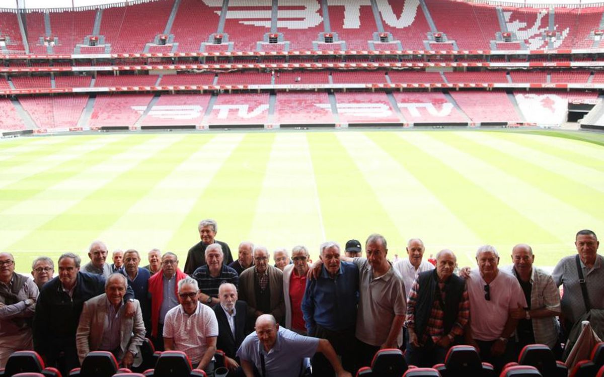 Reunión de los exjugadores de mayor edad del FC Barcelona en Lisboa