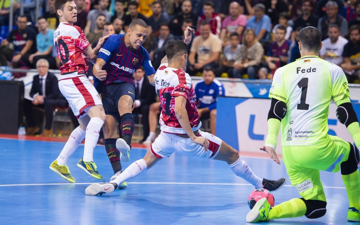 Barça Lassa - ElPozo Murcia: Obligados a ganar en Murcia (2-3)