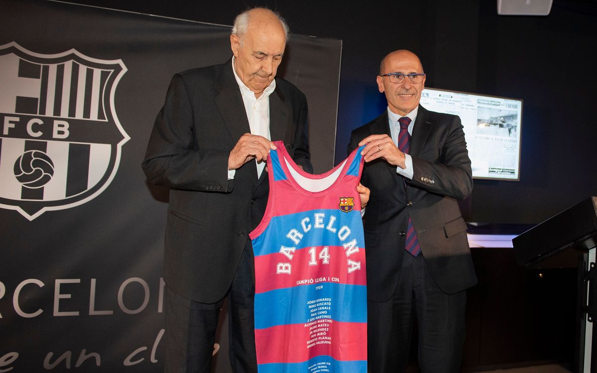 Joan Bladé i Jordi Bonareu 60 aniversari Lliga bàsquet