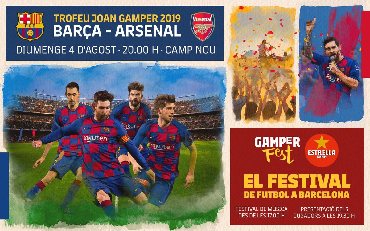 El Barça jugarà el Gamper contra l’Arsenal el 4 d’agost