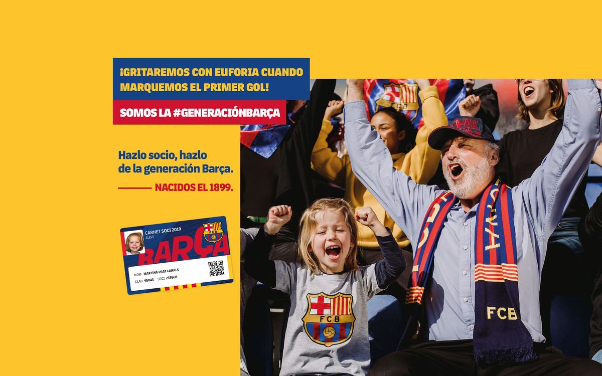 Free membership for the new Barça generation