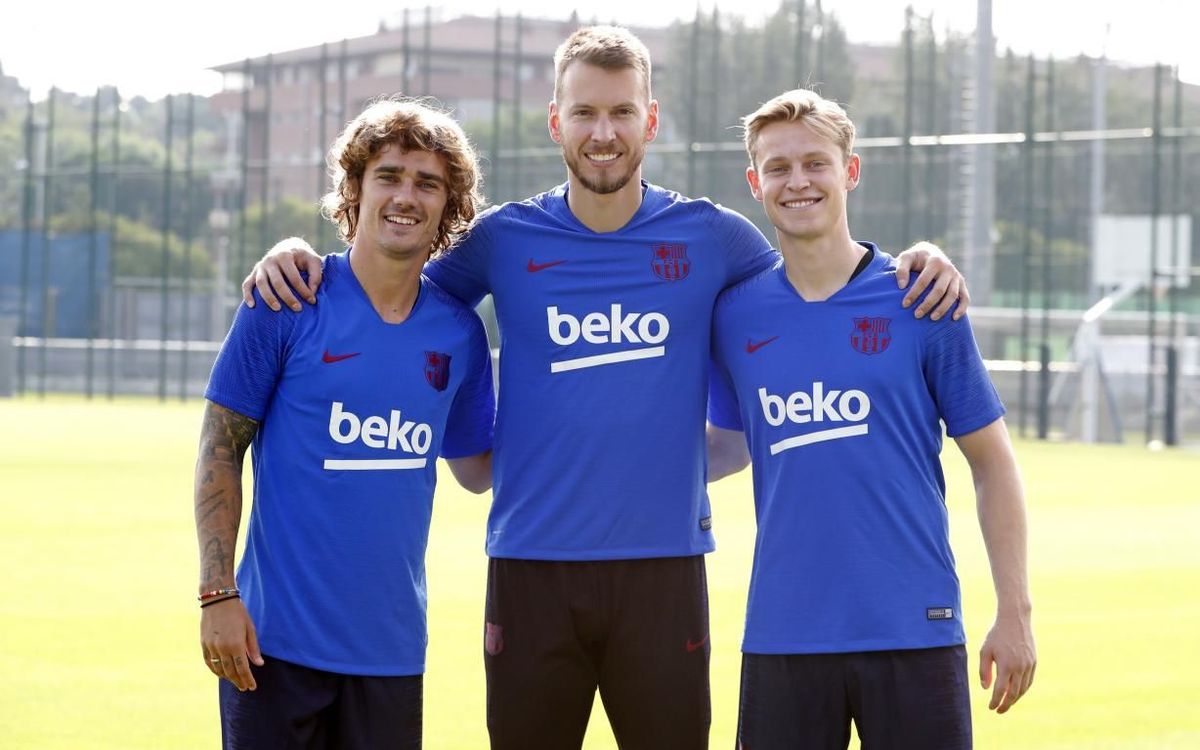 And on the first day, they trained...