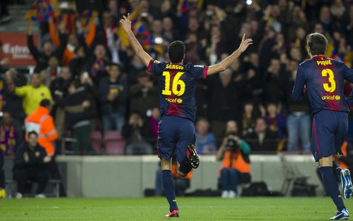 Sergio Busquets, un des joueurs ayant porté le'16' blaugrana