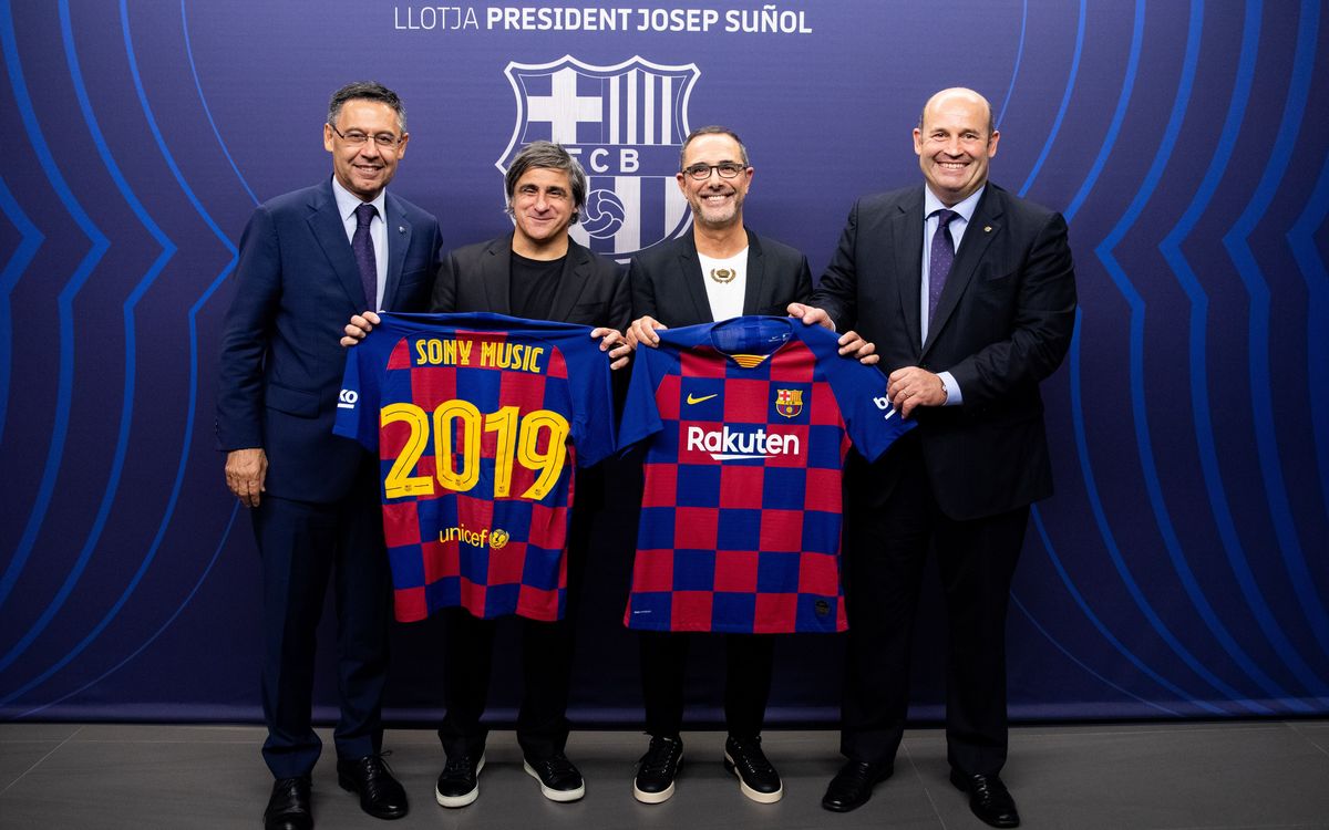 Strategic alliance between FC Barcelona and Sony Music for the creation of engaging entertainment experiences