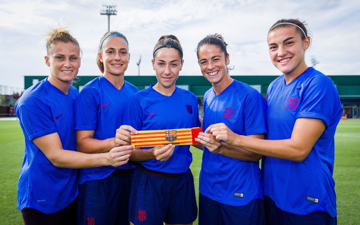 Les cinc capitanes del Barça Femení
