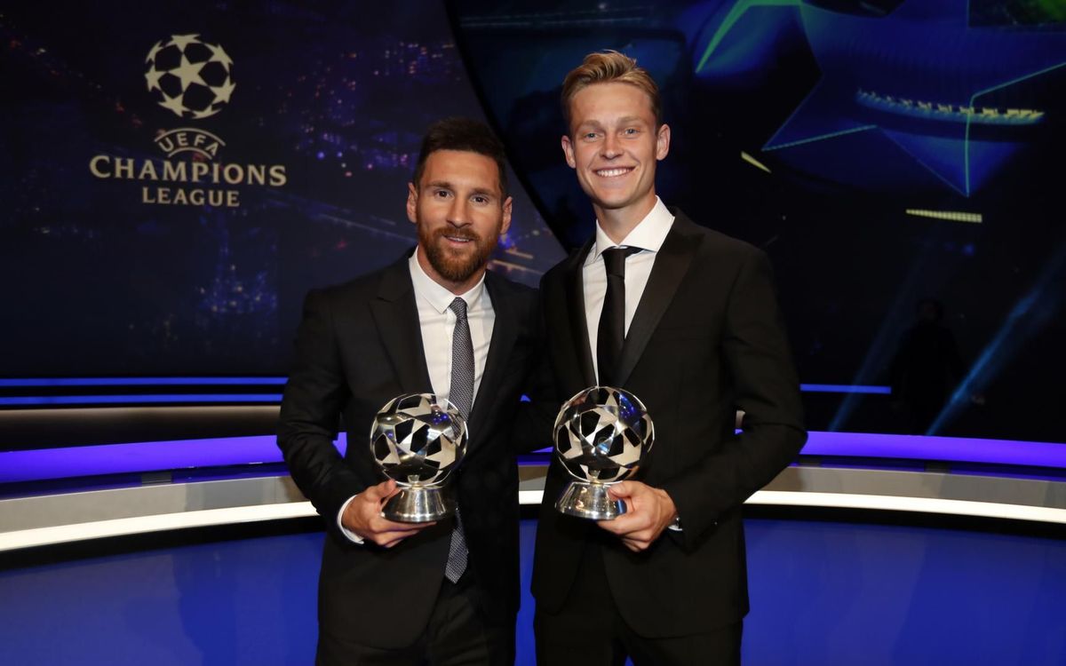 Messi i De Jong, premiats a Mònaco