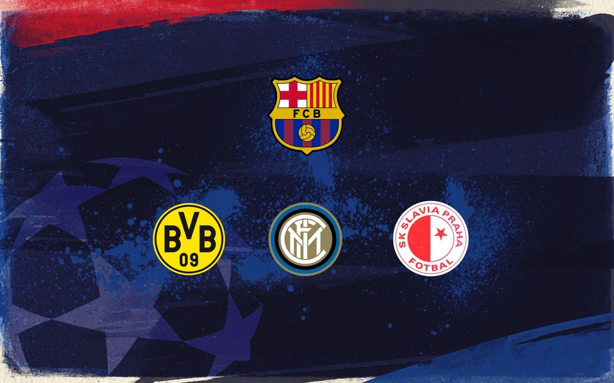 Le Barça, avec le Borussia, l’Inter et le Slavia Prague
