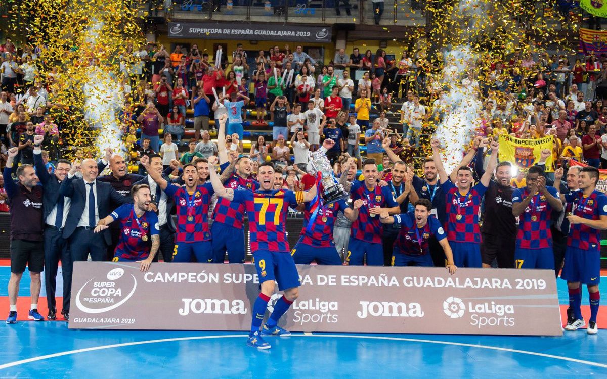 Barça 4-3 ElPozo Murcia: Spanish Super Cup champions!