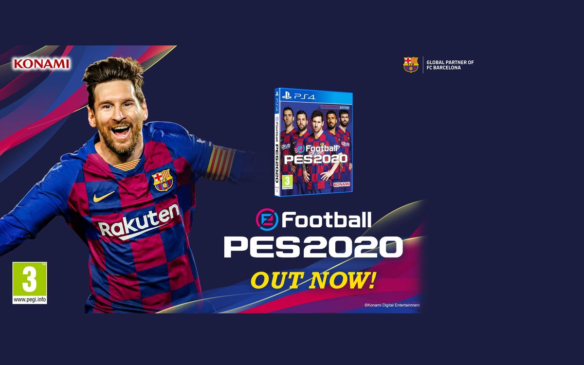 Messi, Suárez, Piqué, Jordi Alba i Busquets, protagonistes de la portada del nou eFootball PES 2020 Edició FC Barcelona