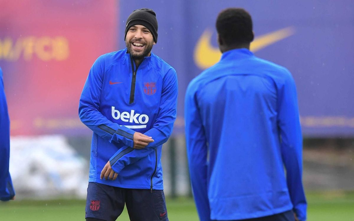 Sergio y Jordi Alba se incorporan al grupo
