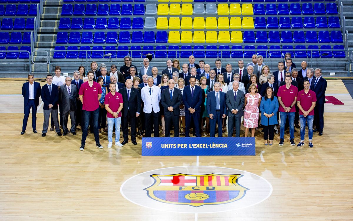 El FC Barcelona y Assistència Sanitària presentan el acuerdo de patrocinio de los deportes profesionales del Club