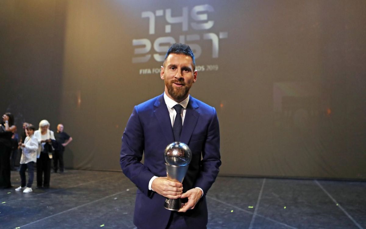 Leo Messi ganó el Premio The Best en 2019.