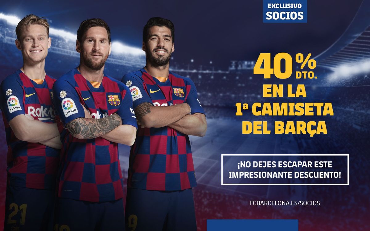 Descuento exclusivo del 40% en la compra de la camiseta del Barça
