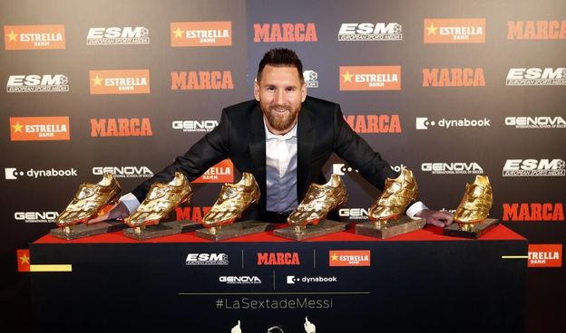 Messi recibe su sexta Bota de Oro