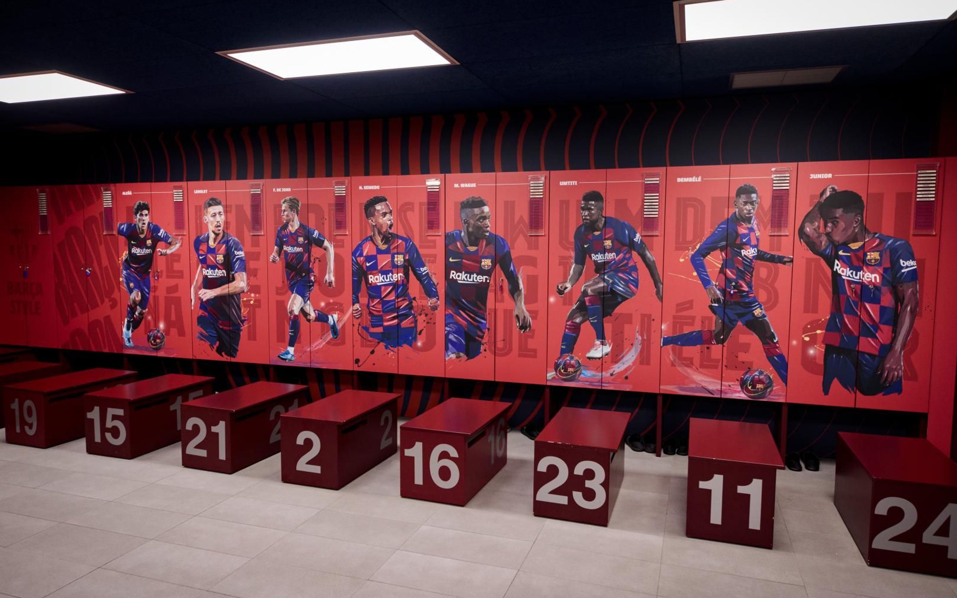 The new look for the Barça dressing room