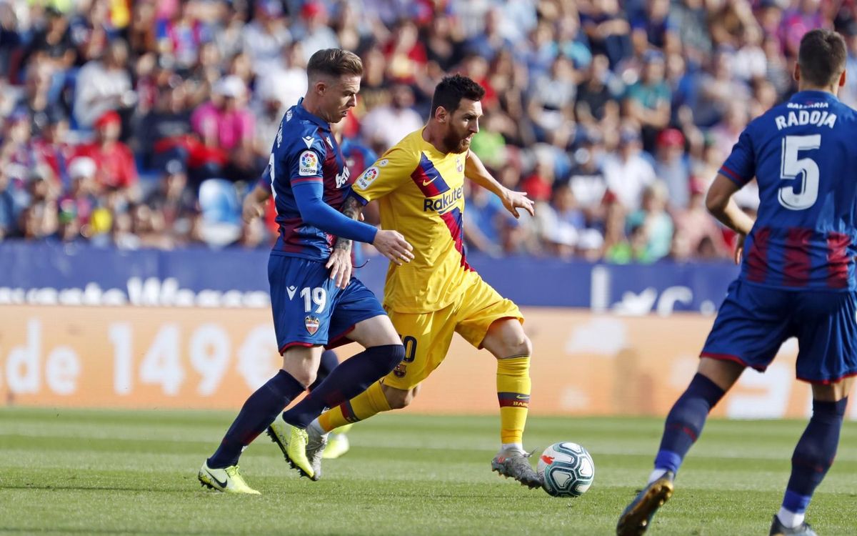 Levante - Barça: Se termina la racha (3-1)
