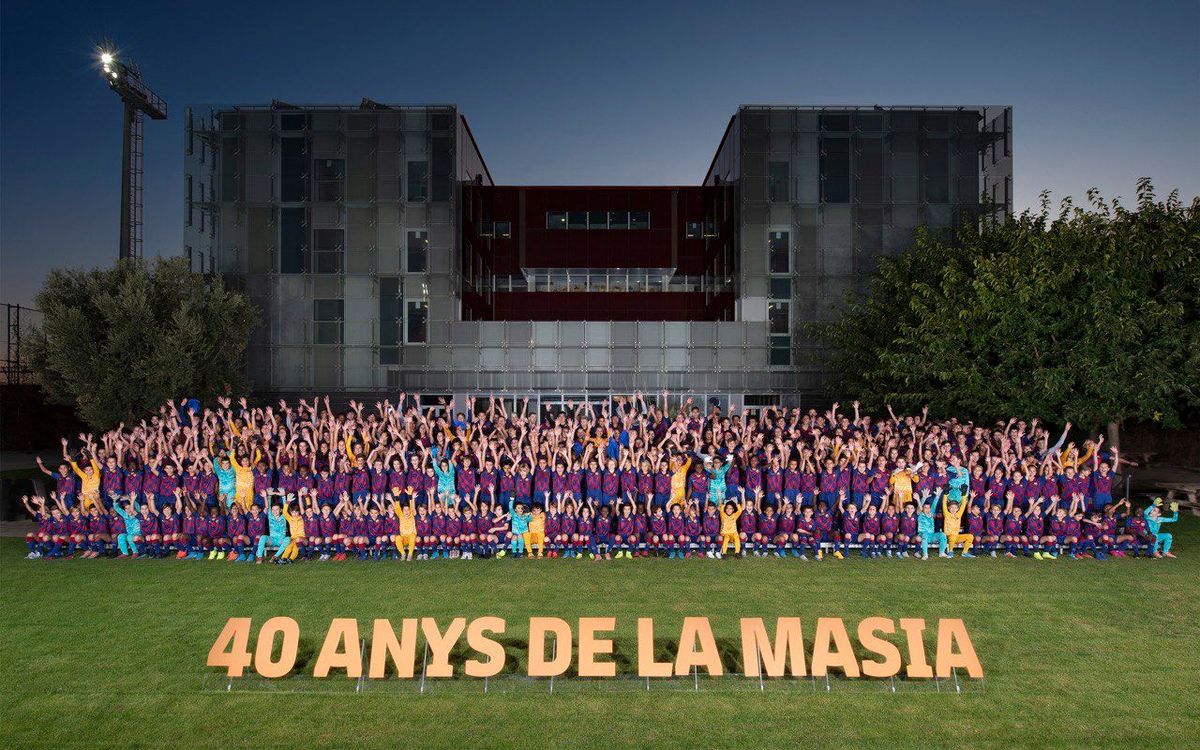 The youth football teams at FC Barcelona presented for the season 2019/20
