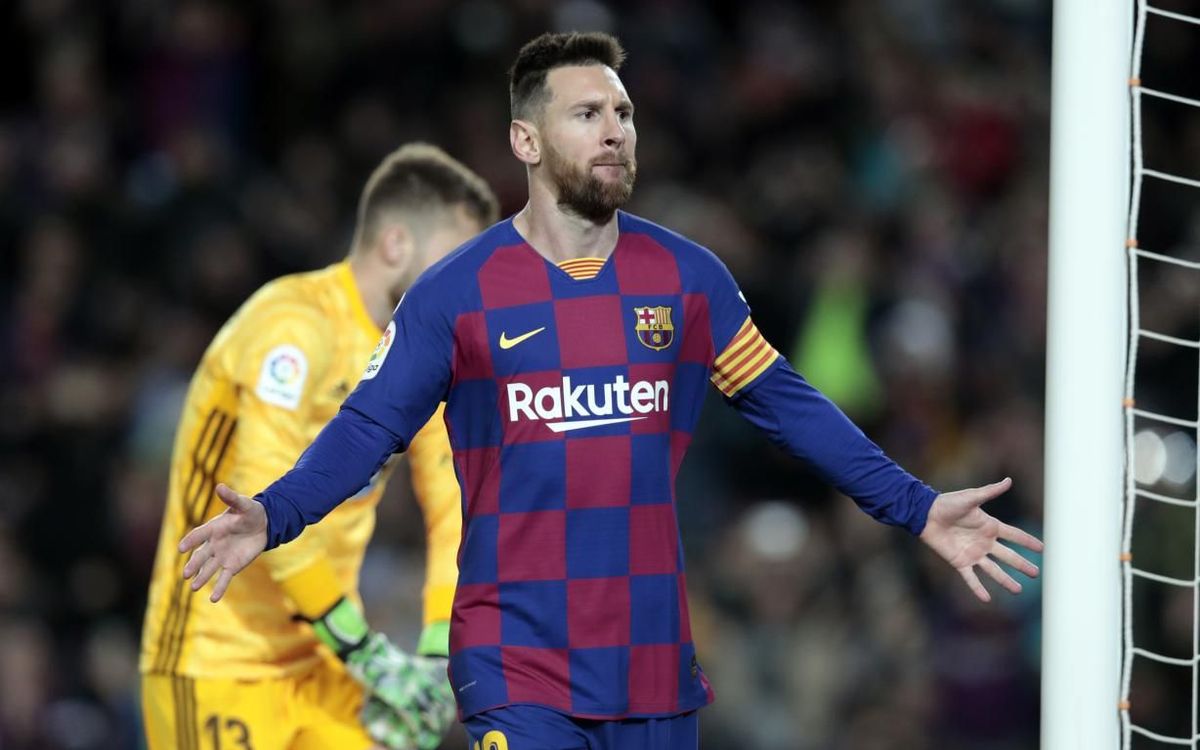 Un Messi de rècord guia el triomf blaugrana