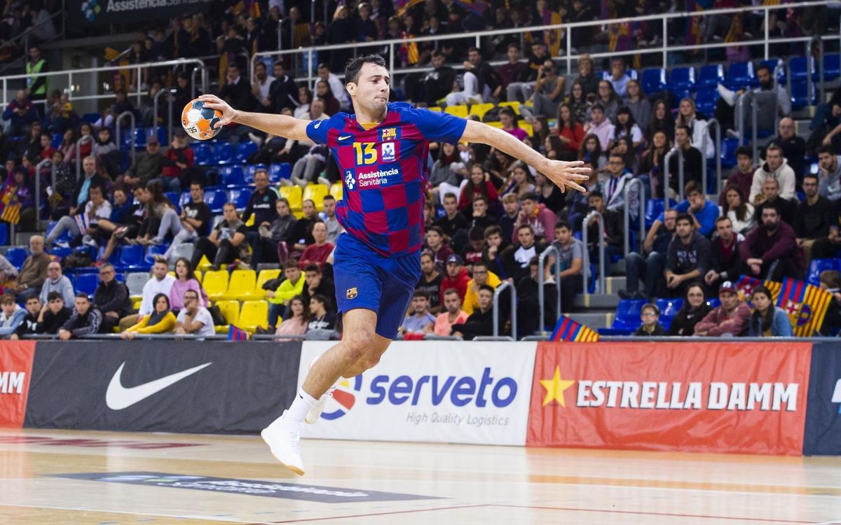 Barça - Liberbank Cantabria Sinfín: Fiesta de goles para seguir con el invicto (45-21)