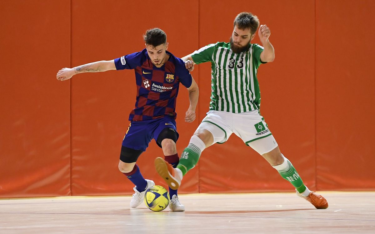 Barça B – Real Betis Futsal (2-2): Empate ante el líder