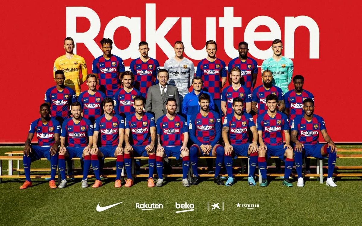 Foto oficial del equipo masculino para la temporada 2019/20.