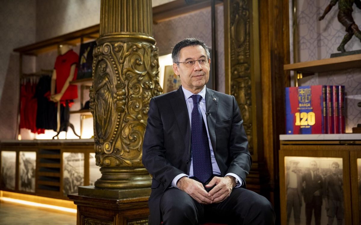 Bartomeu reviews the club's 120-year history