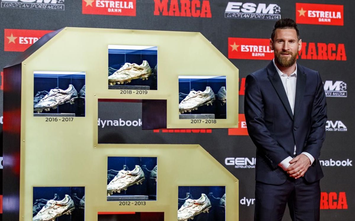 Messi est le recordman de Souliers d'Or Européen (6)