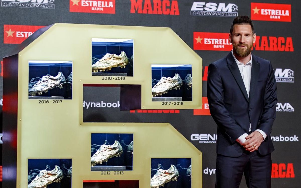 Messi est le recordman de Souliers d'Or Européen (6)