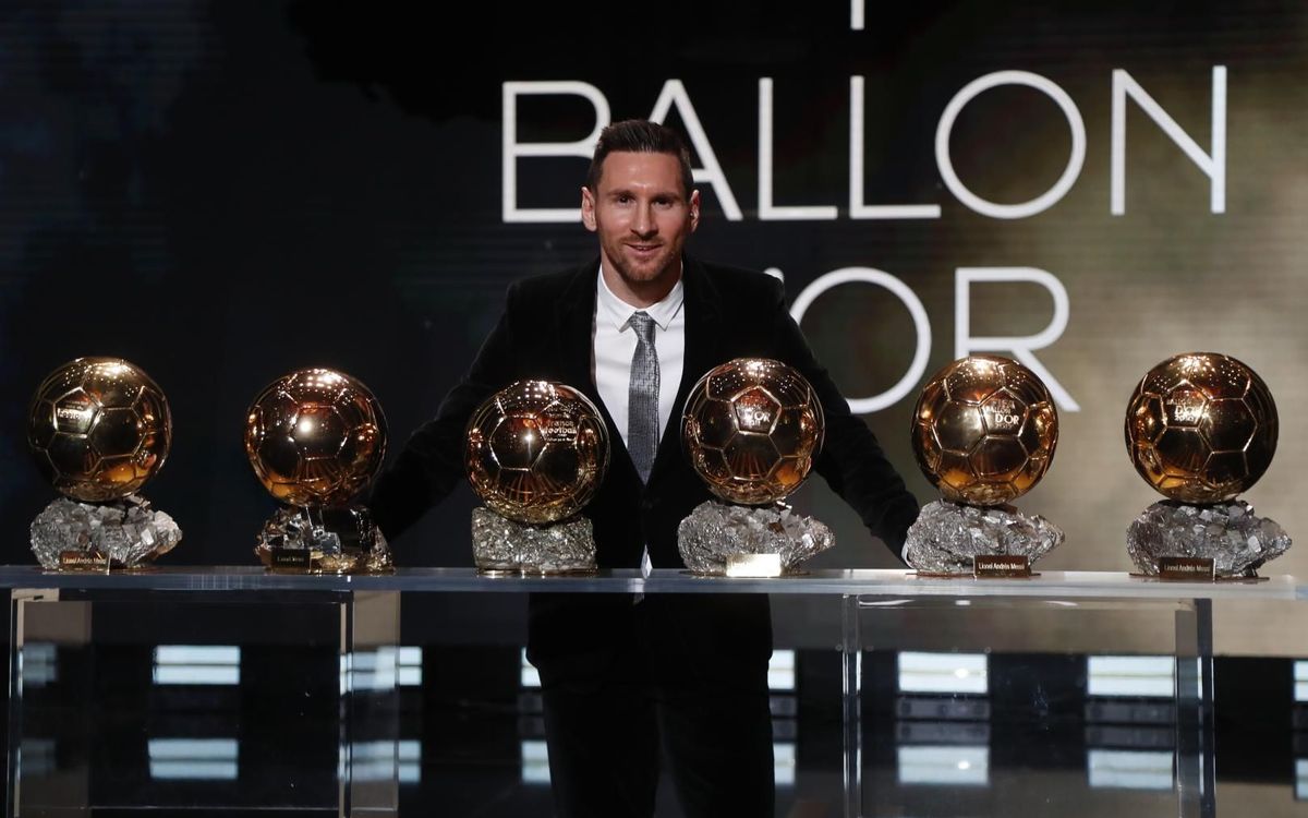 Messi recibe su sexto Balón de Oro