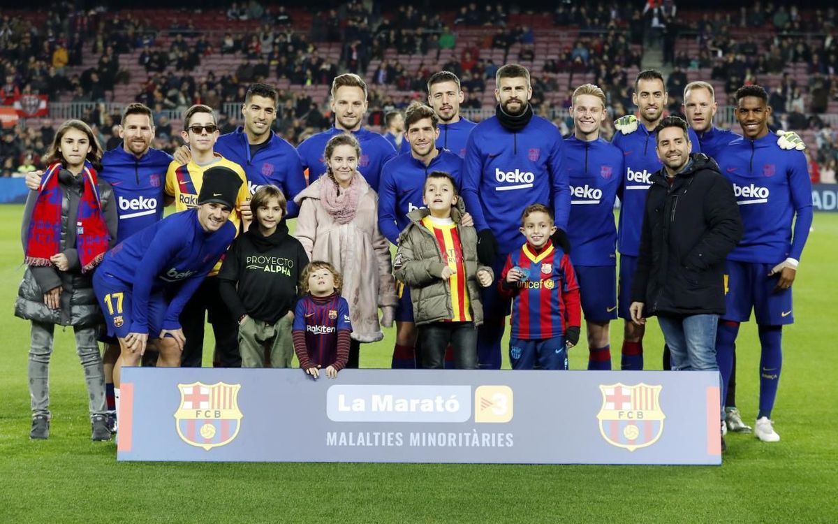 El Barça se implica nuevamente con la Maratón de TV3, este año dedicada a las enfermedades minoritarias
