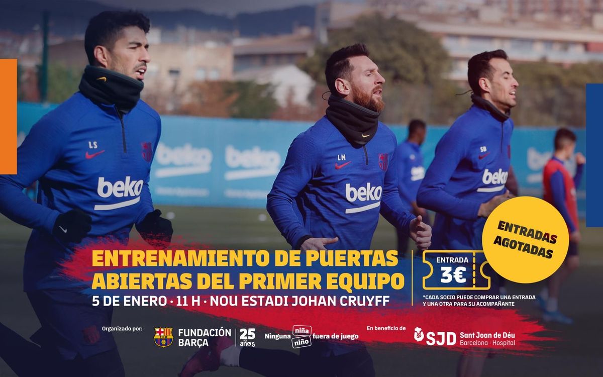 Entradas agotadas para el entrenamiento de puertas abiertas